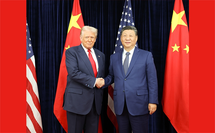 習近平同美國總統特朗普在釜山舉行會晤